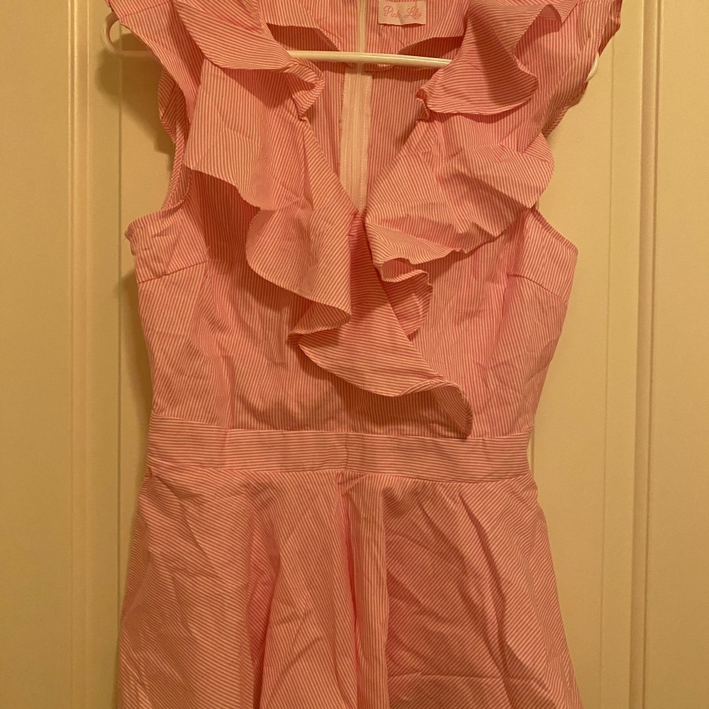 Pink Lily Ruffle Top - Picture 7 of 8